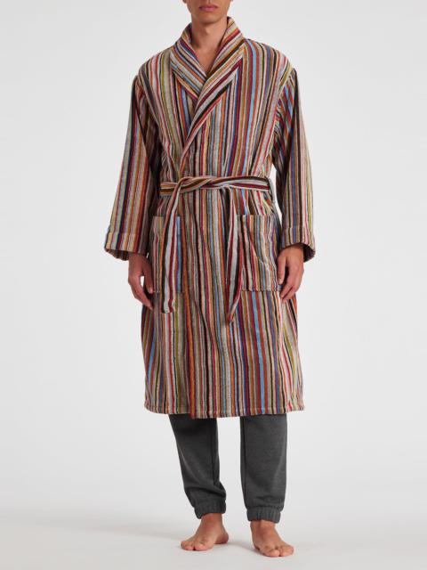 Paul Smith 'Signature Stripe' Cotton Dressing Gown