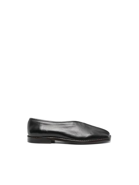 open-toe loafers