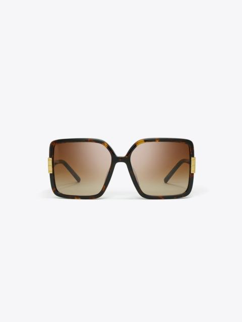 TORY BURCH Eleanor Oversized Square Sunglasses