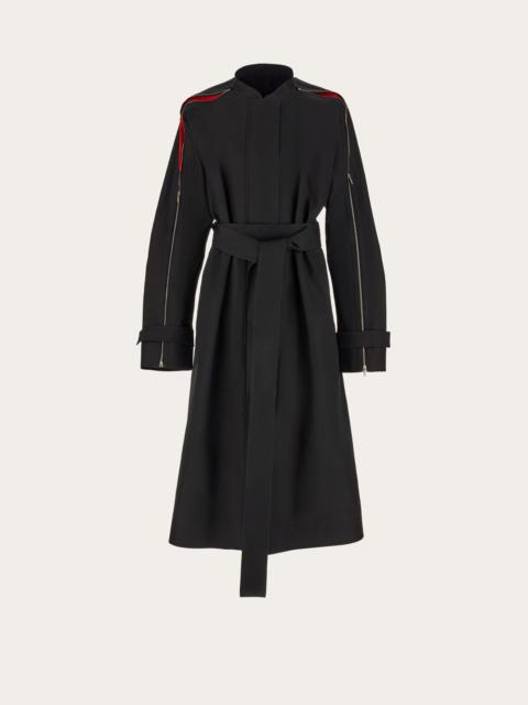 FERRAGAMO Trench with contrasting inserts