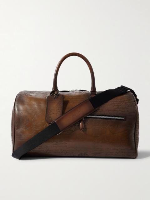 Berluti Jour Off Scritto Venezia Leather Weekend Bag