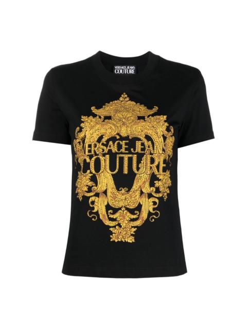 VERSACE JEANS COUTURE baroque-print T-shirt