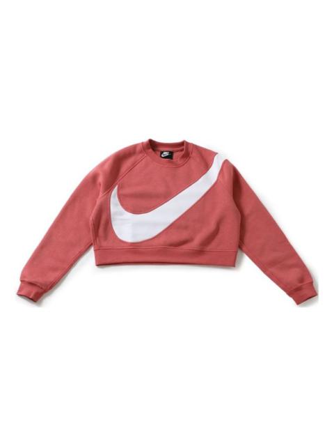 Nike (WMNS) Nike Nsw Swoosh Crew Fleece Sweatshirt 'Pink' BV3934-897