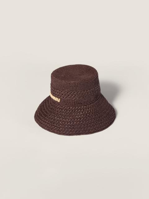 Miu Miu Raffia hat