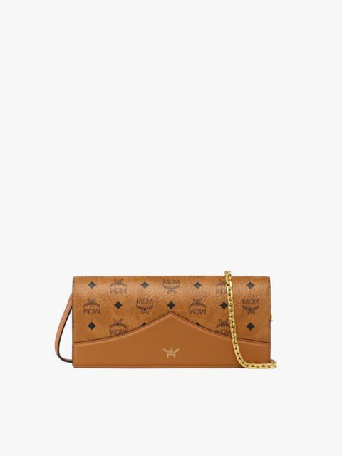 MCM Diamond Clutch in Visetos Leather Mix