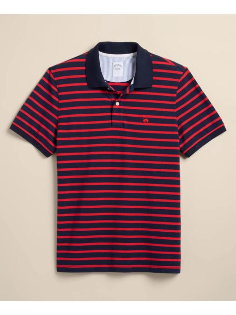 Brooks Brothers Golden Fleece® Stretch Supima® Cotton Short-Sleeve Striped Polo