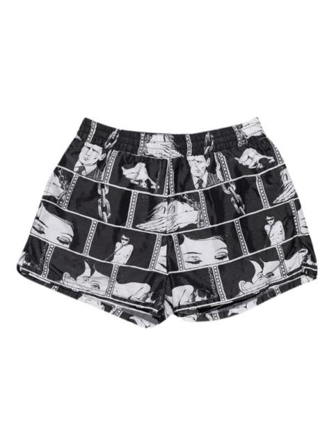 Diary print swim shorts