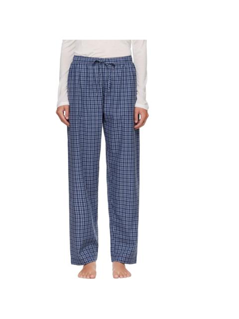 TEKLA Navy Fine Twill Pyjama Pants