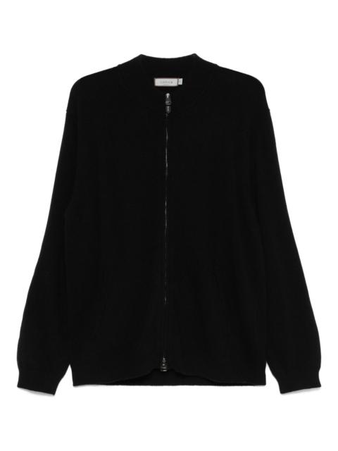 Canali wool-blend zip-up cardigan
