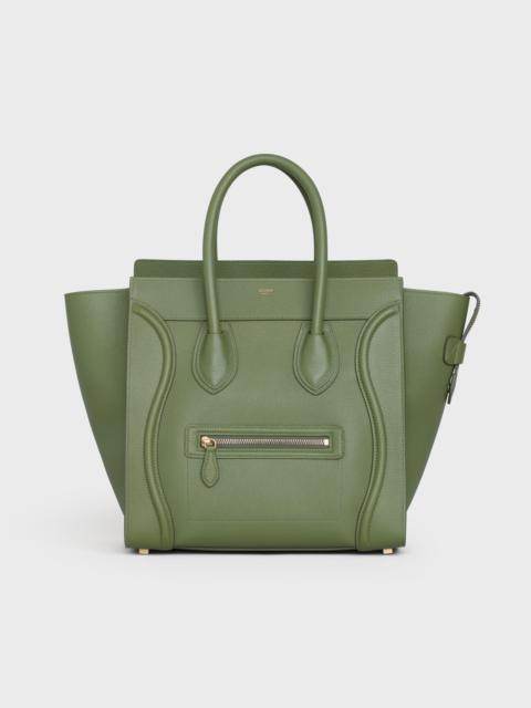 CELINE MINI LUGGAGE HANDBAG IN DRUMMED CALFSKIN