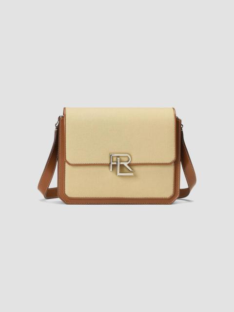 Ralph Lauren Women's RL Cotton & Leather Crossbody Bag - Tan Gold