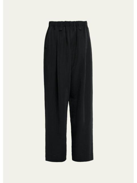 ISSEY MIYAKE Men's Opacity Wide-Leg Pull-On Pants