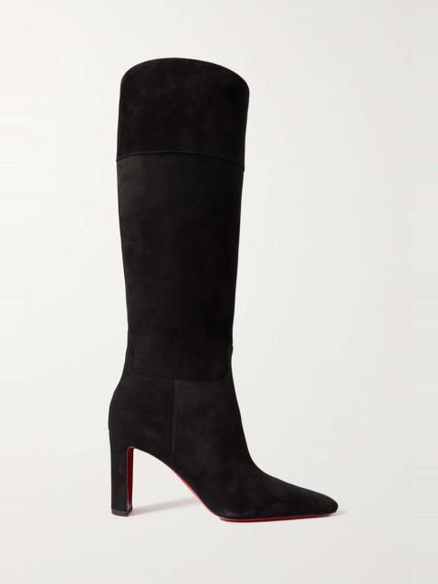 Christian Louboutin Suprabotta 85 suede knee boots