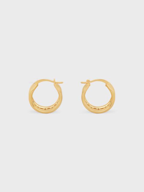 Triomphe Multi Hoops in Brass with Gold Finish