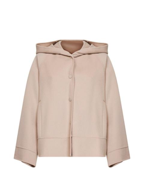WEEKEND Max Mara hooded snap-button peacoat