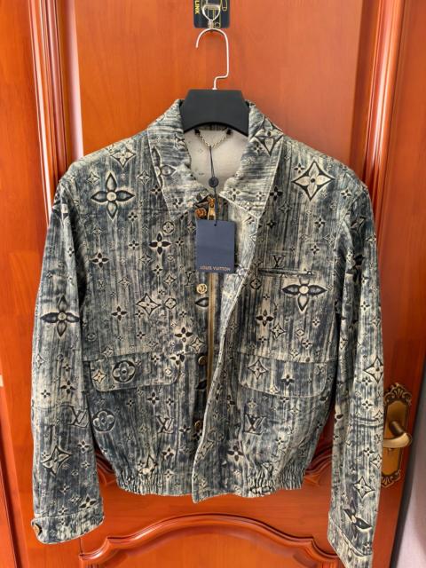 Louis Vuitton Louis Vuitton Rendered All-Over Monogram Denim Jacket