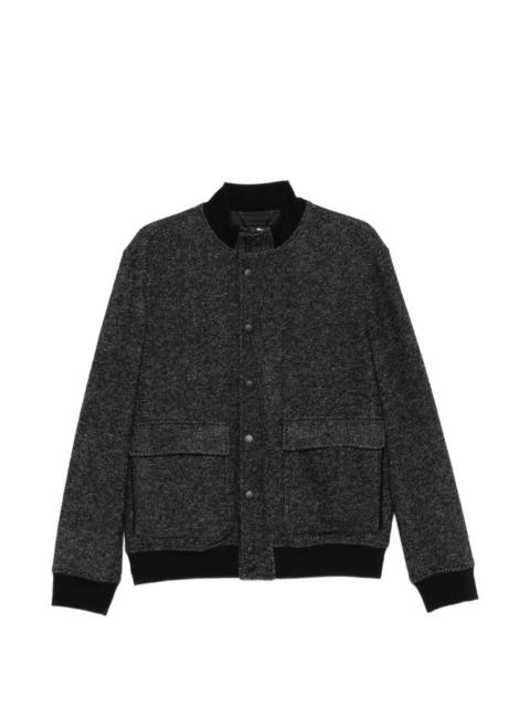 Canali herringbone-pattern pocket jacket