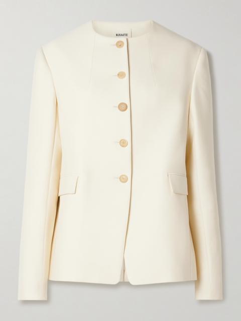 KHAITE Jameson Wool And Silk-blend Jacket