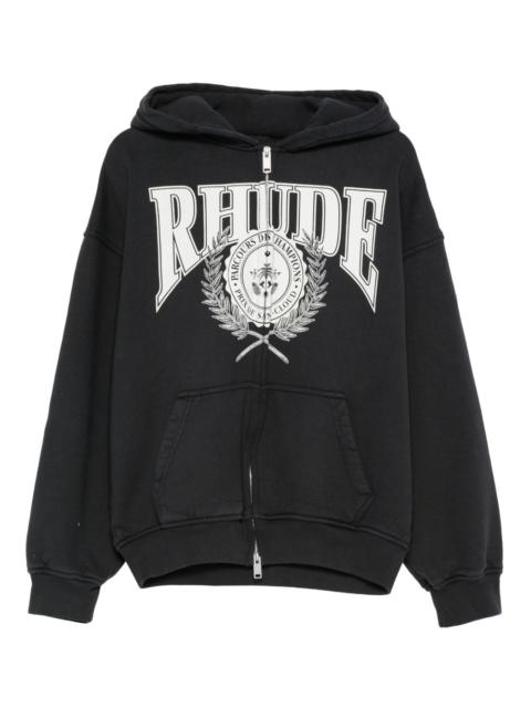 Rhude Parcours Saint-Cloud zip-fastening hoodie