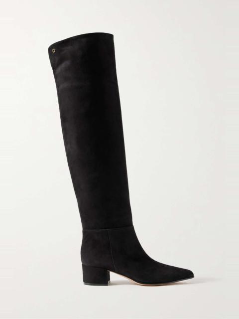 Camoscio 45 suede over-the-knee boots