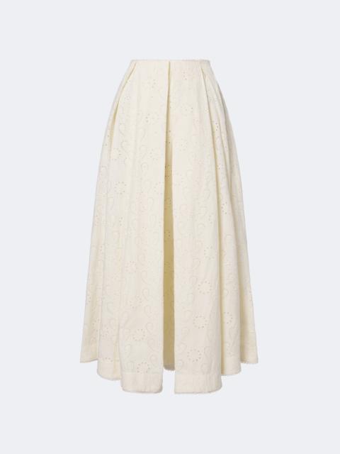Agua by Agua Bendita Delta broderie anglaise cotton maxi skirt