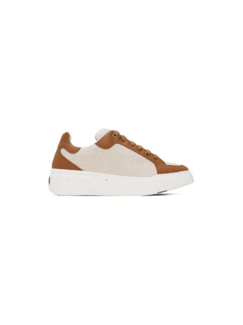 Max Mara Beige & Tan Maxigreen Sneakers