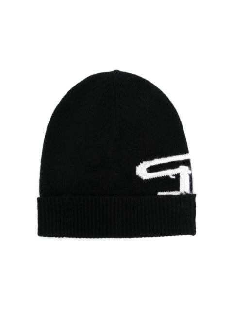 Diesel K-Peel logo-intarsia beanie