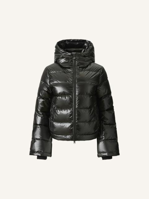 PERFECT MOMENT Metallic Polar Flare Down Jacket