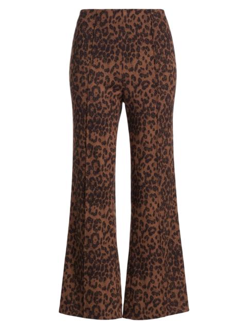 rag & bone Women's Irina Leopard Jacquard Crop Pants - Leopard