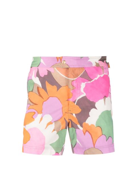 TOM FORD floral-print swim shorts