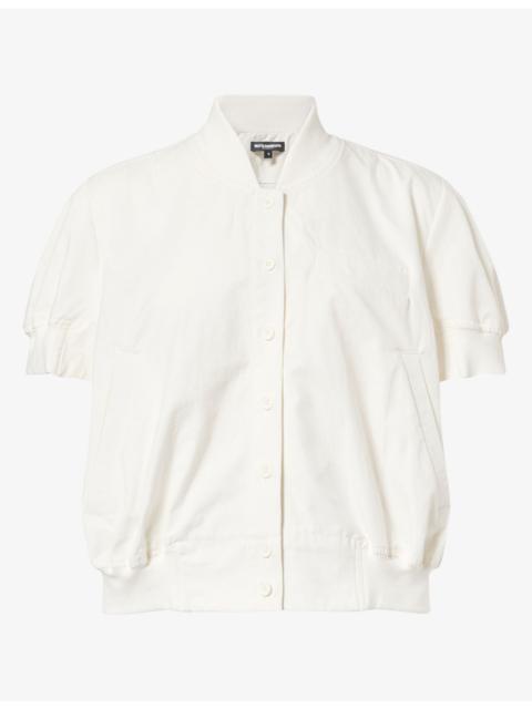 MELITTA BAUMEISTER Round-Neck Short-Sleeve Cotton Shirt