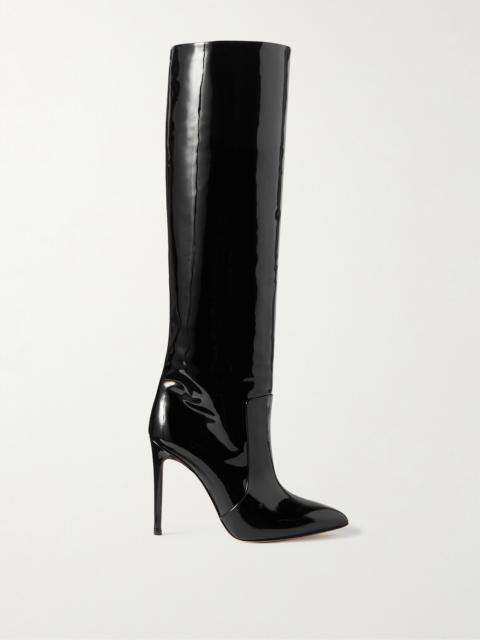 PARIS TEXAS Stiletto Patent-leather Knee Boots