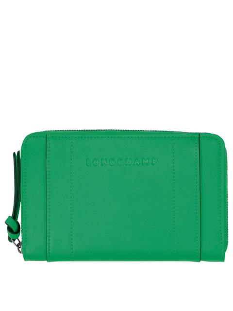 Longchamp 3D Wallet Green - Leather