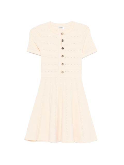 Sandro button knitted mini dress
