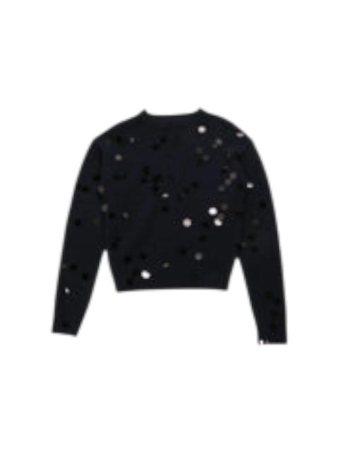 Miu Miu Miu Miu Cotton Knit Polo Shirt Blu/Verde