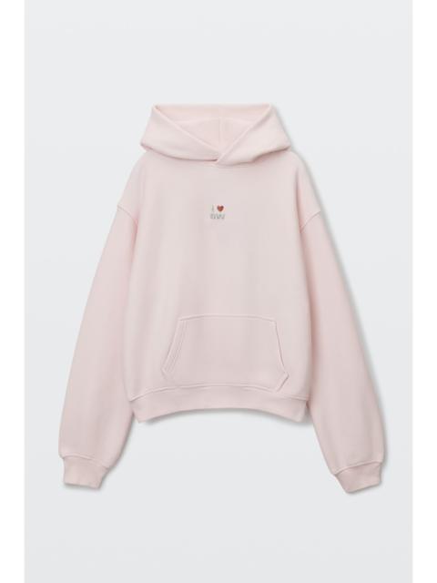 Alexander Wang crystal hotfix i heart aw hoodie