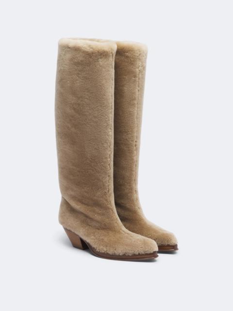 GABRIELA HEARST Waite shearling knee-high boots