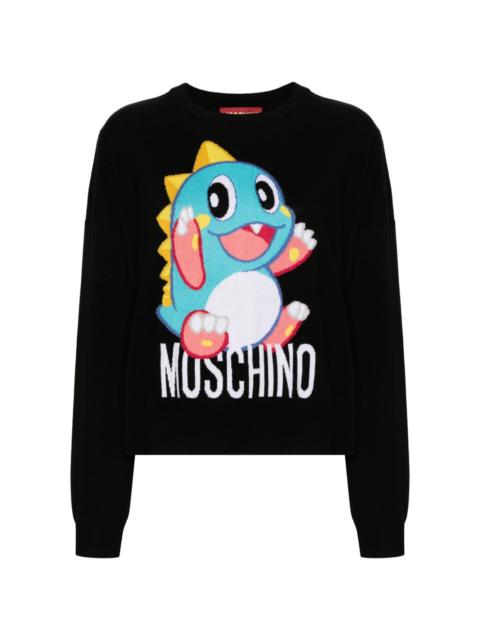 Moschino x Puzzle Bobble virgin-wool jumper