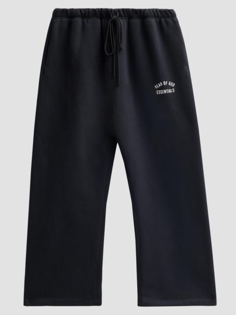 ESSENTIALS Men's Logo Cotton-Blend Wide-Leg Sweatpants - Vintage Black