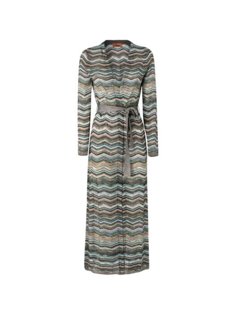 Missoni zigzag-knit sequin-embellished cardigan