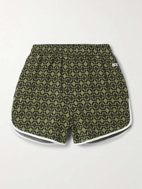 WALES BONNER Organic cotton-blend jacquard shorts