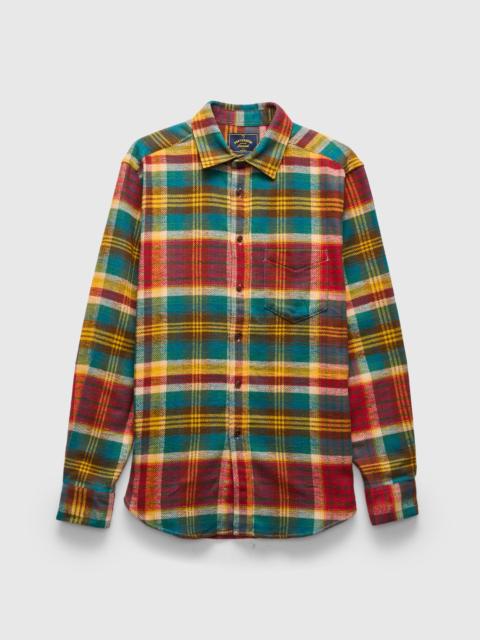 Portuguese Flannel Fasema Button-Up Shirt in Crayfish