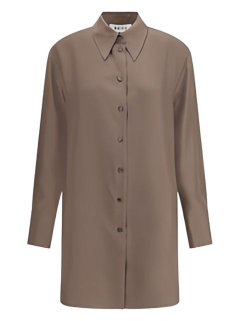 RÓHE button-front silk shirt