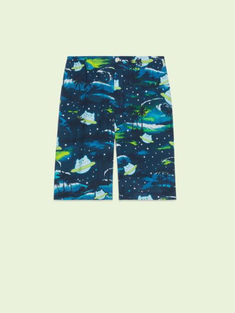GUCCI Bananya viscose shorts