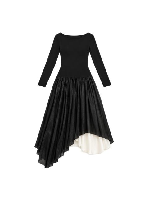 MARIA McMANUS BOAT NECK COLORBLOCK DRESS