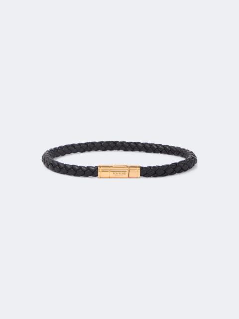 TOM FORD Braided leather bracelet