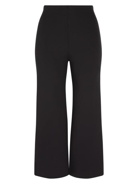 commando Women's Neoprene Wide-Leg Crop Pants - Black