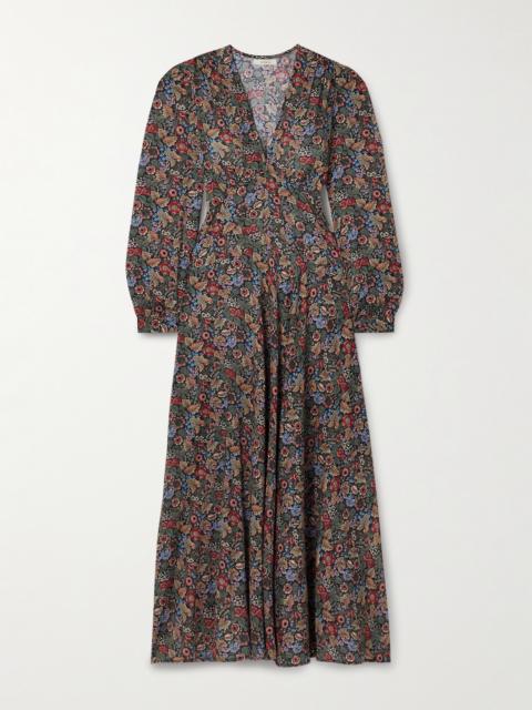 DÔEN Charleston Floral-print Organic Cotton-voile Midi Dress