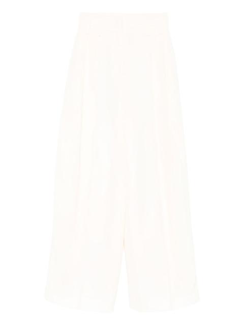Jil Sander concealed fastening trousers