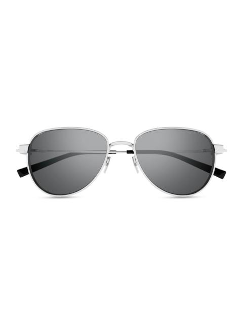 SAINT LAURENT Men's 53MM Round Metal Sunglasses - Silver Black